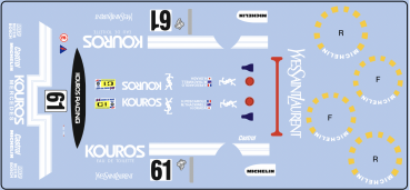 Preview: Decal Mercedes C-9 - Kouros - Le Mans 1987 #61